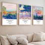 Wallity Huhu265 Cuadro Decorativo enmarcado 50 x 35 cm (3 Piezas)